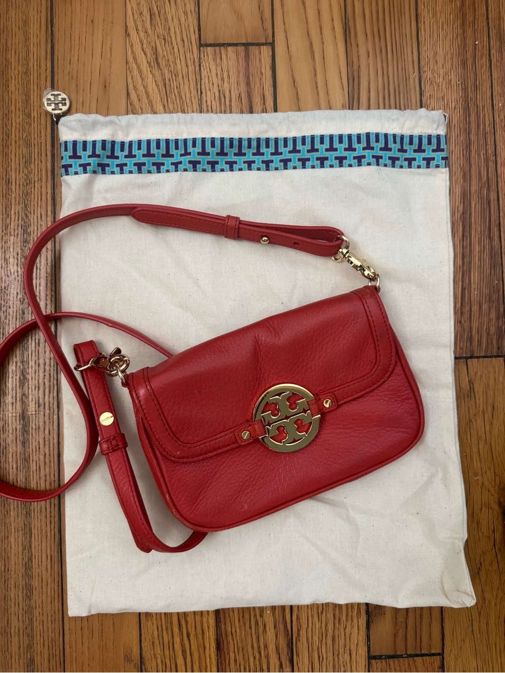 Tory Burch ❤️ Red Leather Amanda Mini Bag